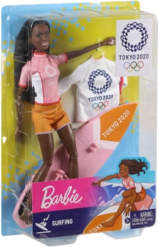 Кукла Барби Серфинг Олимпийские игры  Barbie Olympic Games Tokyo 2020 Surfer 