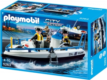 Конструктор Playmobil Плеймобил  5263 Патрульный катер  City Action Patrol Boat 