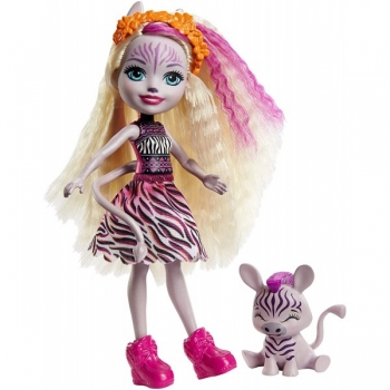 Кукла Энчантималс Enchantimals Zadie Zebra зебра Зейди и питомец реф