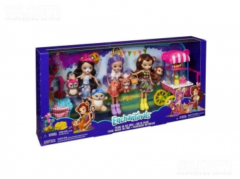Кукла Энчантималс Enchantimals Picnic in The Park Пикник в парке 3 куклы