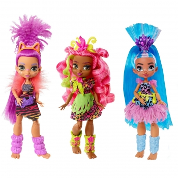 Набор из 3х кукол Пещерный Клуб Cave Club  Poseable Prehistoric Fashion 