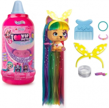 Игровой набор  Домашний любимец с длинными волосами в бутылке VIP Pets IMC Toys
