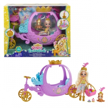 Кукла Энчантималс Enchantimals Royals Pegasus Королевская карета с Пеолой Пони