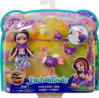 Кукла Энчантималс Enchantimals Семья страуса Офелии  Ofelia Ostrich GTM32