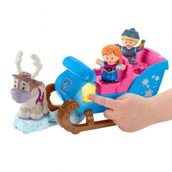 Сани Кристоффа и Анны Холодное сердце  Frozen Kristoff Sleigh Little People Disney 