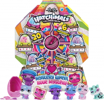 Набор коллекционных фигурок в яйцах Хетчималс Hatchimals CollEGGtibles Cat Crazy  Mystery Wheel