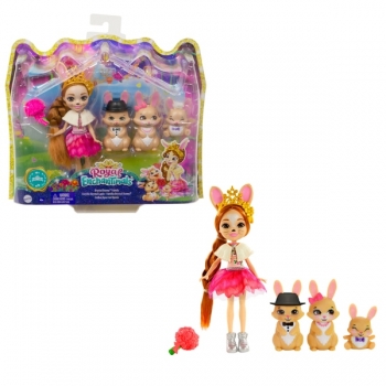 Кукла Энчантималс роял Семья кролика Бристал Enchantimals Royals Brystal Bunny 