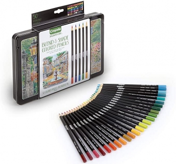 Crayola signature colored pencils Крайола проф. серия 50 карандашей 