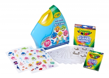 Набор Крайола для творчества 50 предметов Crayola Baby Shark Art Set