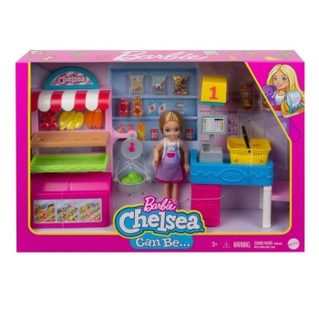  Игровой набор Барби продавец  Челси Я могу быть Barbie Chelsea Can Be Snack Stand 