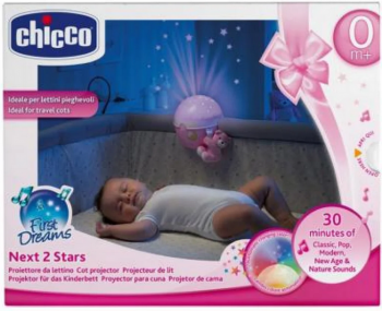Музыкальный Ночник проектор Chicco Next 2 Stars Pink  07647