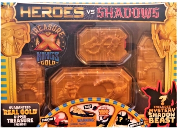 Набор сюрприз Раскопки Золото Герои против теней Treasure X Heroes vs Shadows 