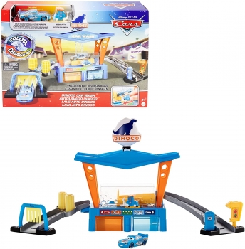  Игровой набор Автомойка Маккуина Диноко Disney Cars Color Change Dinoco Car Wash