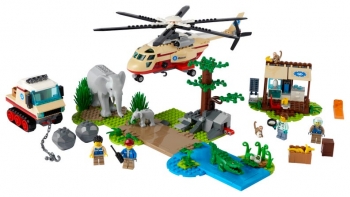  Лего Сити  LEGO City Операция по спасению зверей 60302