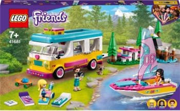 Лего Lego Friends Лесной дом на колесах и парусная лодка 41681