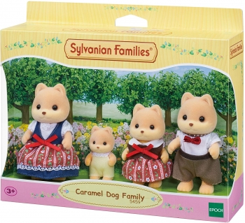 Сильваниан Фемелис семья карамельные собачки Sylvanian Families Caramel Dog Family 