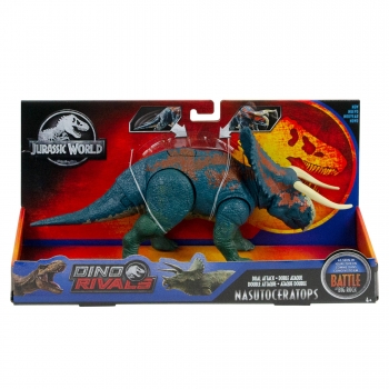 Динозавр Насутоцератопс Мир Юрского Периода Jurassic World Dino Rivals Nasutoceratops Dual Attack