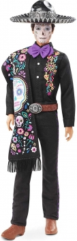 Коллекционная кукла Barbie Ken Dia De Muertos День мертвых Кен Диа де Муэртос в сомбреро 