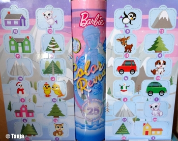 Адвент календарь Кукла Барби Цветное преображение Barbie Color Reveal Advent Calendar