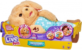 Интерактивный Щенок обнимашка Little Live Pets Cozy Dozys Charlie The Puppy