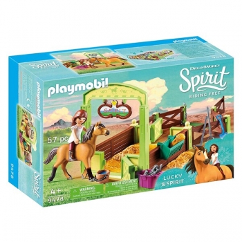 Конструктор Playmobil Плеймобил 9478 horse Lucky & Spirit Конюшня Стайня Лаккі і Спіріт 