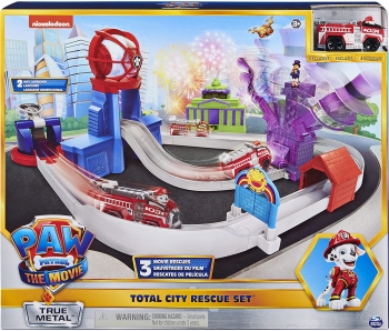 Набор Щенячий Патруль База спателей Маршала на пожарной машине Paw Patrol True Metal Total City Rescue Marshall 