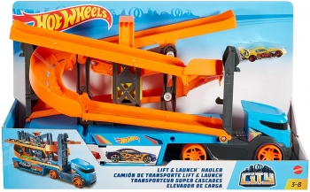Hot Wheels Хот Вилс Автовоз Транспортер Крутой спуск  City Lift & Launch Hauler