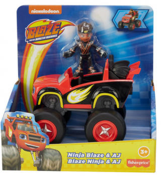 Набор  Вспыш и чудо машинки с Эй-Джей Fisher-Price Nickelodeon Ninja Blaze AJ 