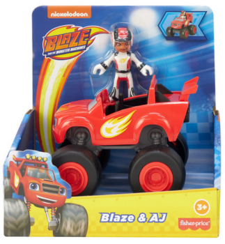 Набор  Вспыш и чудо машинки с Эй-Джей Fisher-Price Nickelodeon Blaze AJ 
