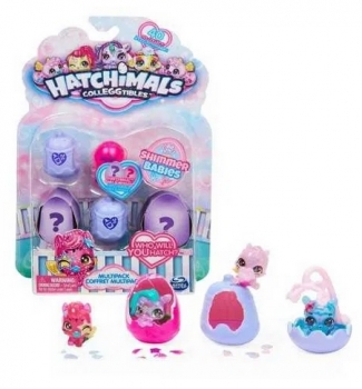 Набор коллекционных фигурок в яйцах Хетчималс Hatchimals CollEGGtibles Shimmer Babies Мерцающие малыши
