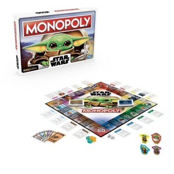  Монополия игра настольная The Child Monopoly Star Wars Mandalorian англ.язык