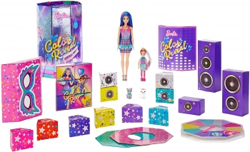 Барби сюрприз Колор Ревил  Цветное преображение праздник Barbie Color Reveal  Surprise Party