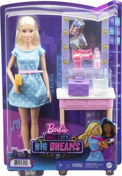  Барби кукла Малибу Гримёрная комната  Barbie Big City Big Dreams Malibu Backstage Dressing Room 