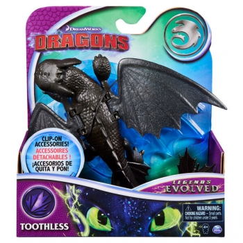 Колекційна фігурка дракона Беззубика з механічною функцією Toothless Dreamworks Як приборкати дракона