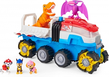 Набор Щенячий Патруль Парулевоз Paw Patrol Dino Rescue Dino Patroller 3 песика 2 динозавра