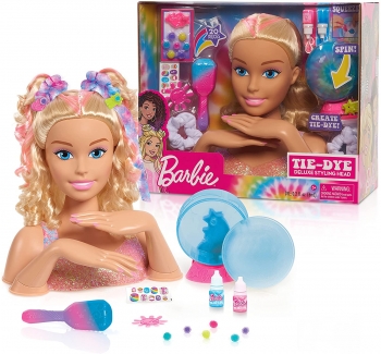 Барбі голова манекен для зачісок та манікюру Barbie Tie-Dye Deluxe Styling Head