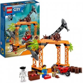  Лего Сити  LEGO City 60342 Трюкове випробування Напад акули Shark Attack