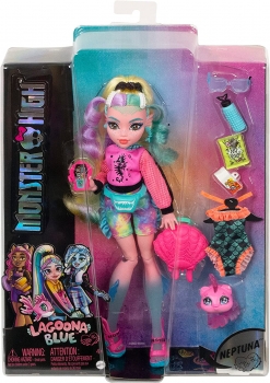 Кукла лялька Monster High 2022  Lagoona Blue Piranha Монстер Хай Лагуна Posable Fashion