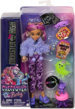 Кукла лялька Monster High 2022 Clawdeen Wolf Sleepover Creepover Party Монстер Хай Клодін Вульф Піжамна 