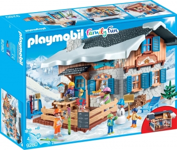 Конструктор Playmobil 9280 Ski Hut Плеймобіл Лижна база зимові види спорту
