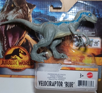 Динозавр Велоціраптор Velociraptor Blue Jurassic World Dominion Світюрського періоду