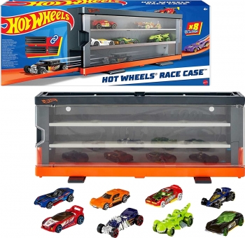  Хот Вілс кейс трек для зберігання машинок 8шт Hot Wheels Display Race Case
