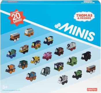 Міні паровозики потяги томас Fisher-Price 20шт Thomas Friends MINIS Engines