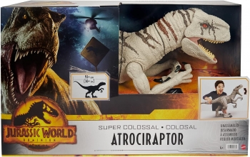 Динозавр Атроцираптор Jurassic World Super Colossal Atrociraptor Mattel Світ юрського періоду 