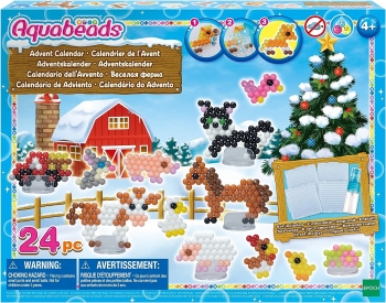 Водна аквамозаїка Аквабідс Новорічний адвент календар ферма Aquabeads Advent Calendar Farm 