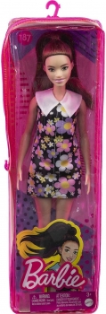 Лялька Барбі Модниця зі слуховим апаратом Barbie Fashionistas 187 Shift Dress Brunette Ponytail Ear Hearing Aids