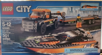  Лего Сіті LEGO City 60085  4x4 with Powerboat Traile Boat Джип з моторним човном 