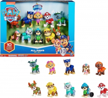 Ігровий набір щенячий патруль 10 фігурок цуценят Paw Patrol 10th Anniversary All Paws