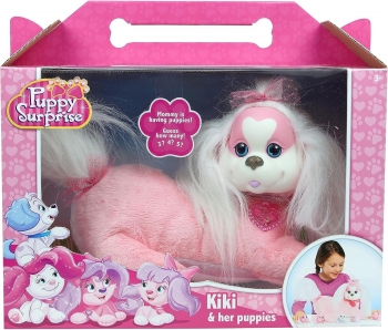 Вагітна собака з цуценятами рожева Кікі Puppy Surprise Plush Kiki 