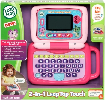 Іграшковий ноутбук із сенсорним екраном LeapFrog 2-in-1 LeapTop Touch рожевий 